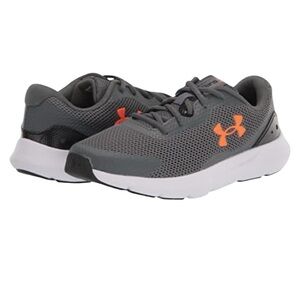 Under Armour Kids' Gray and Orange Sneakers